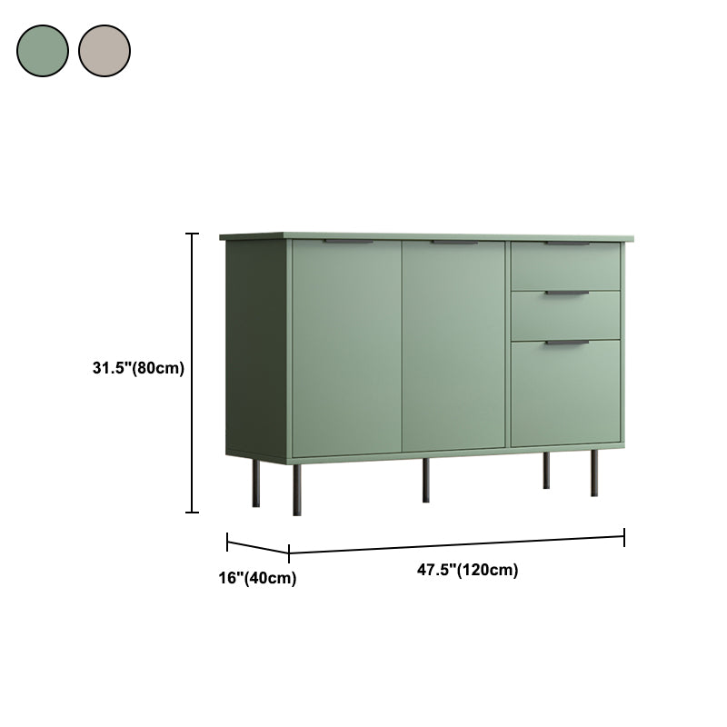 Contemporary Side Board Engineered Wood Sideboard for Dining Room