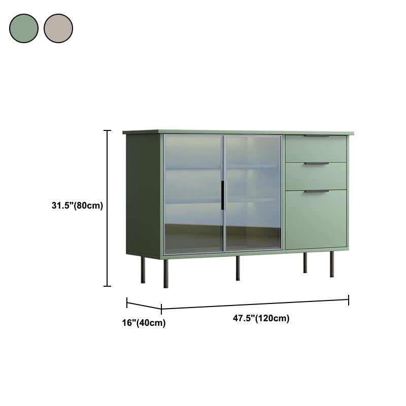 Contemporary Side Board Engineered Wood Sideboard for Dining Room