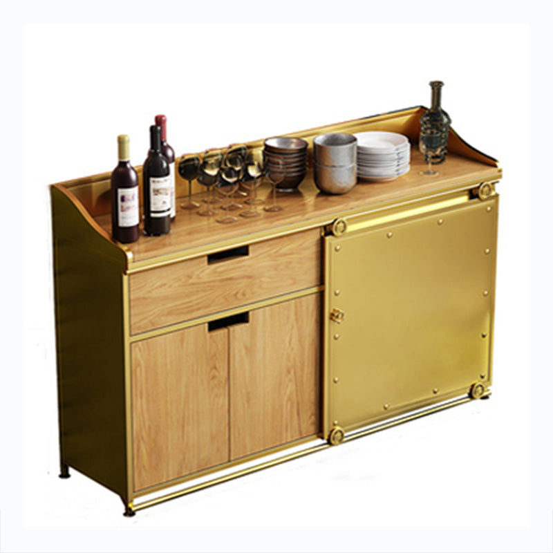 Modern Style Side Board Metal Sideboard with Sliding Door for Kitchen