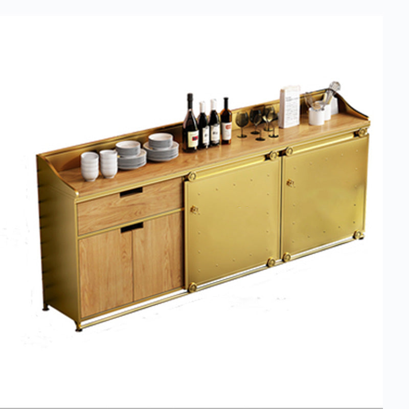 Modern Style Side Board Metal Sideboard with Sliding Door for Kitchen