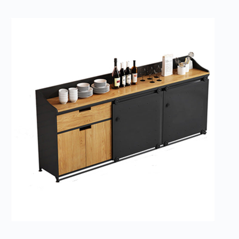 Modern Style Side Board Metal Sideboard with Sliding Door for Kitchen