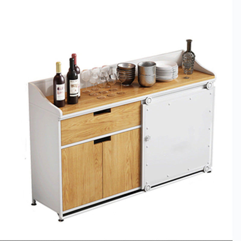 Modern Style Side Board Metal Sideboard with Sliding Door for Kitchen