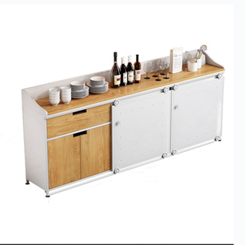 Modern Style Side Board Metal Sideboard with Sliding Door for Kitchen