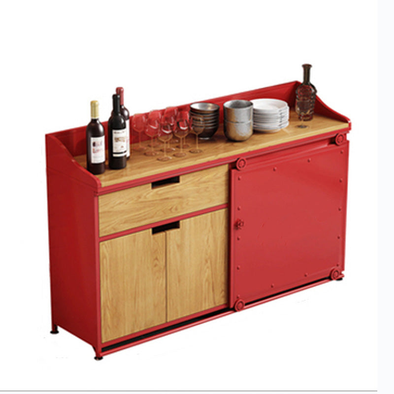 Modern Style Side Board Metal Sideboard with Sliding Door for Kitchen