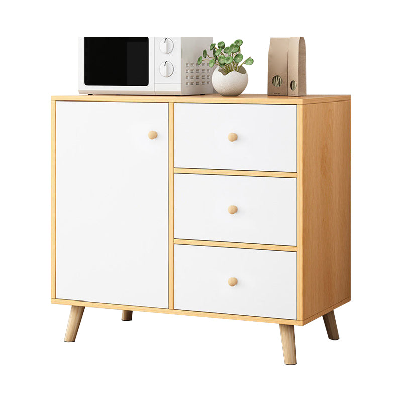 Contemporary Style Sideboard Engineered Wood Sideboard with Cabinet