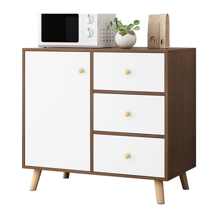 Contemporary Style Sideboard Engineered Wood Sideboard with Cabinet