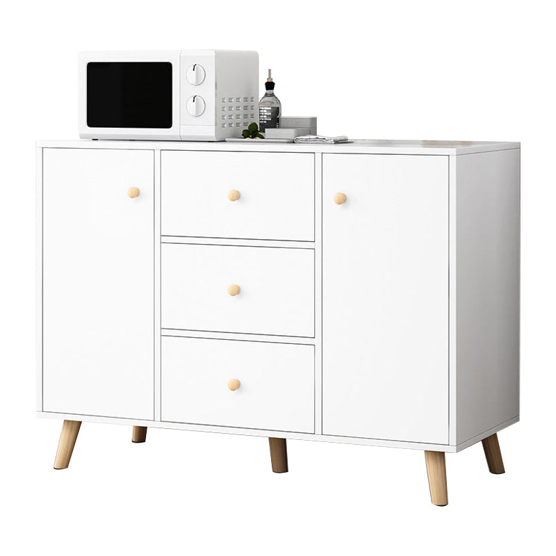 Contemporary Style Sideboard Engineered Wood Sideboard with Cabinet