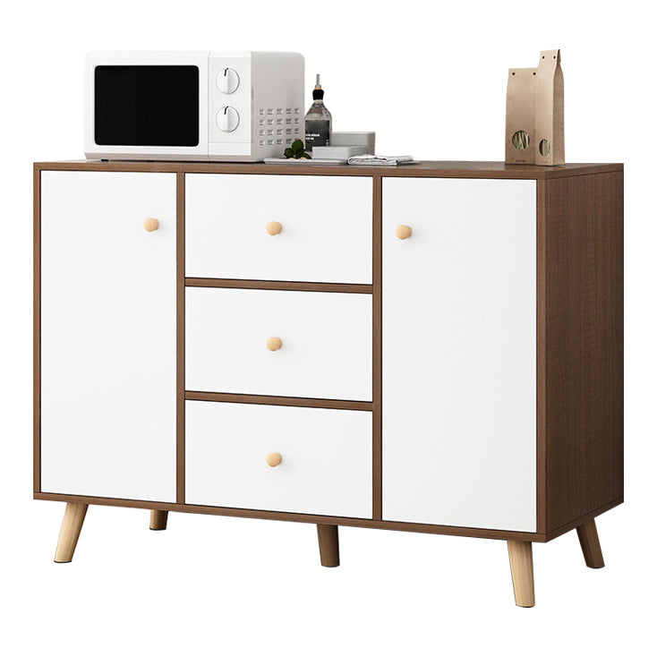 Contemporary Style Sideboard Engineered Wood Sideboard with Cabinet