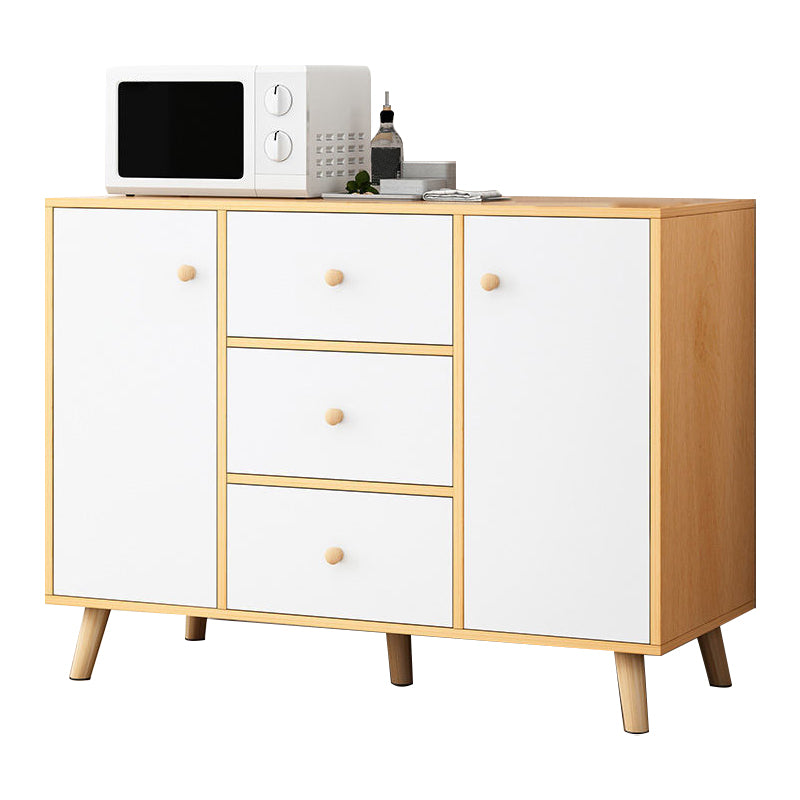 Contemporary Style Sideboard Engineered Wood Sideboard with Cabinet