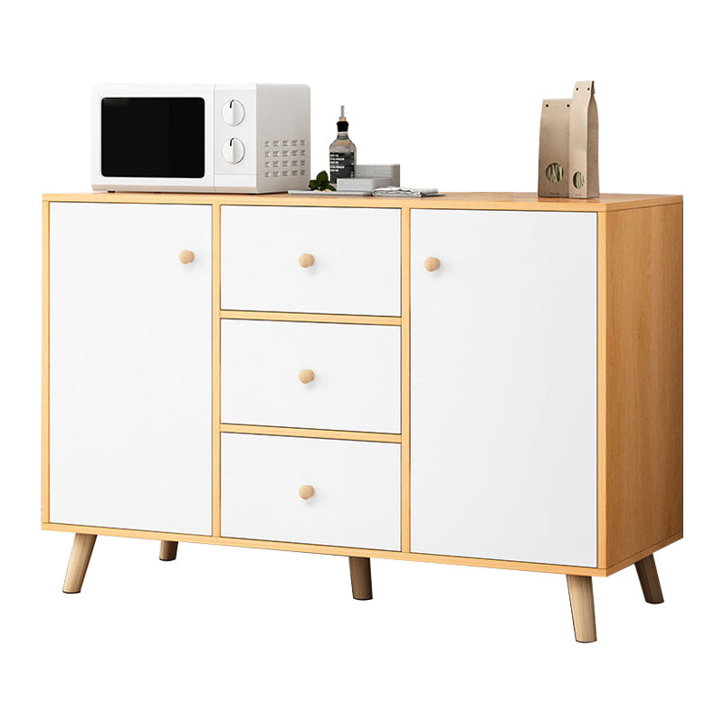 Contemporary Style Sideboard Engineered Wood Sideboard with Cabinet