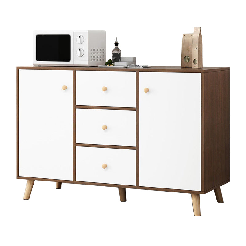 Contemporary Style Sideboard Engineered Wood Sideboard with Cabinet