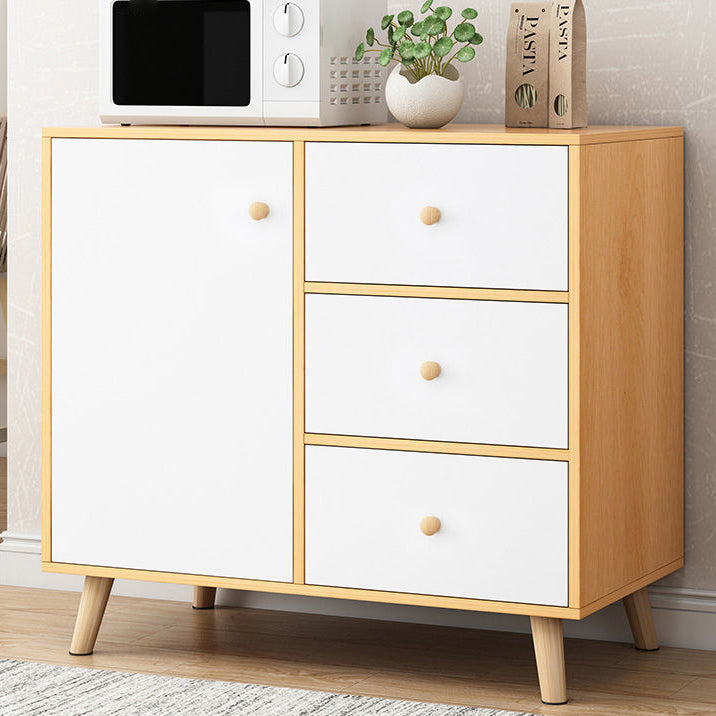 Contemporary Style Sideboard Engineered Wood Sideboard with Cabinet