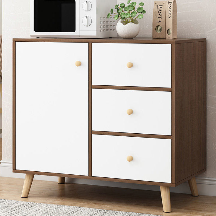 Contemporary Style Sideboard Engineered Wood Sideboard with Cabinet