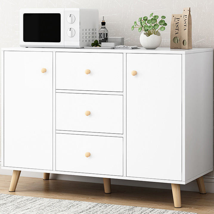 Contemporary Style Sideboard Engineered Wood Sideboard with Cabinet