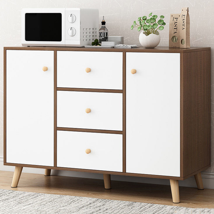 Contemporary Style Sideboard Engineered Wood Sideboard with Cabinet