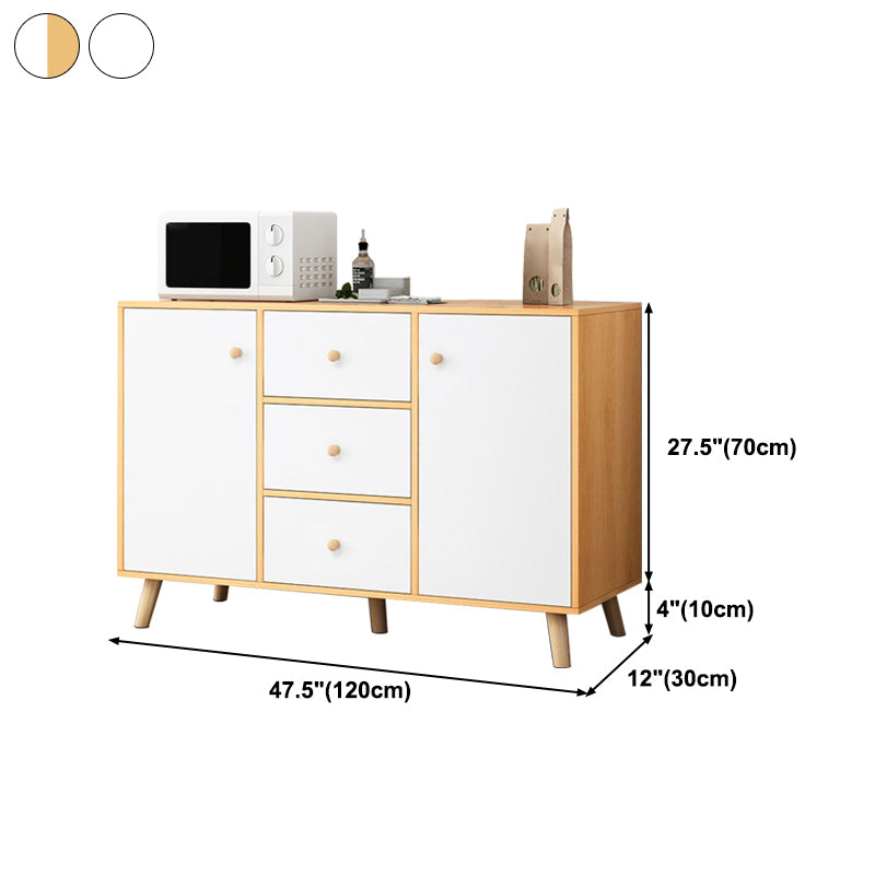 Contemporary Style Sideboard Engineered Wood Sideboard with Cabinet