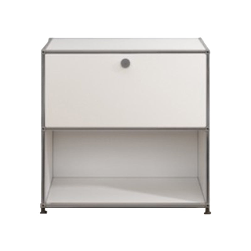 Contemporary Style Stainless Steel Sideboard White Storage Sideboard