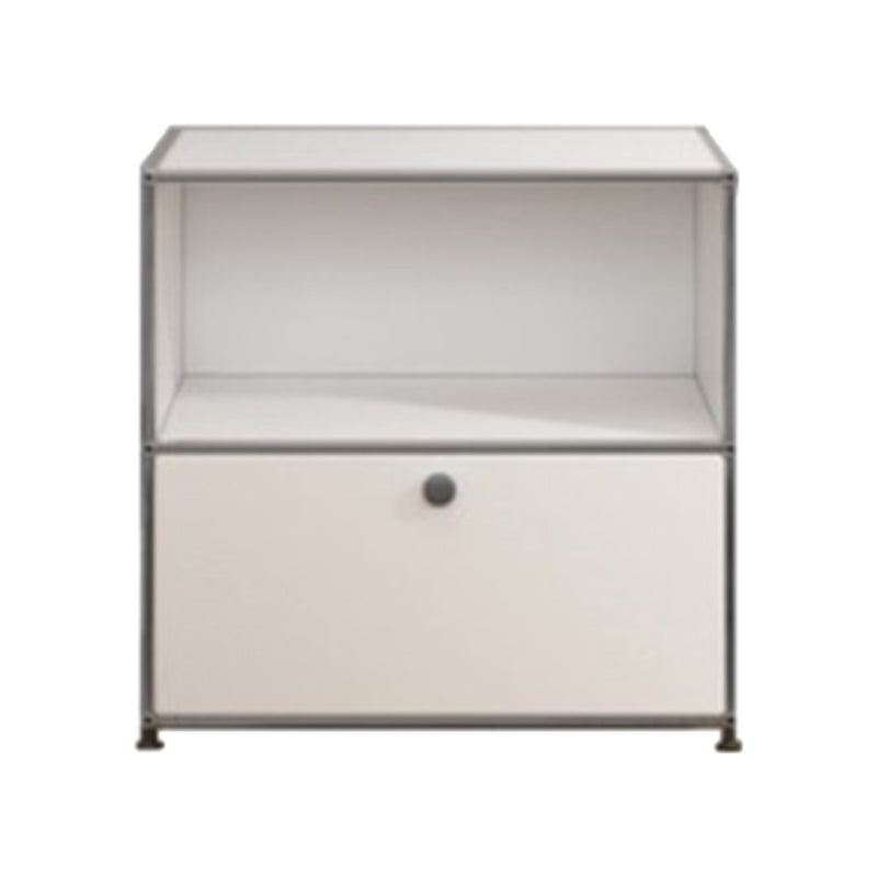 Contemporary Style Stainless Steel Sideboard White Storage Sideboard