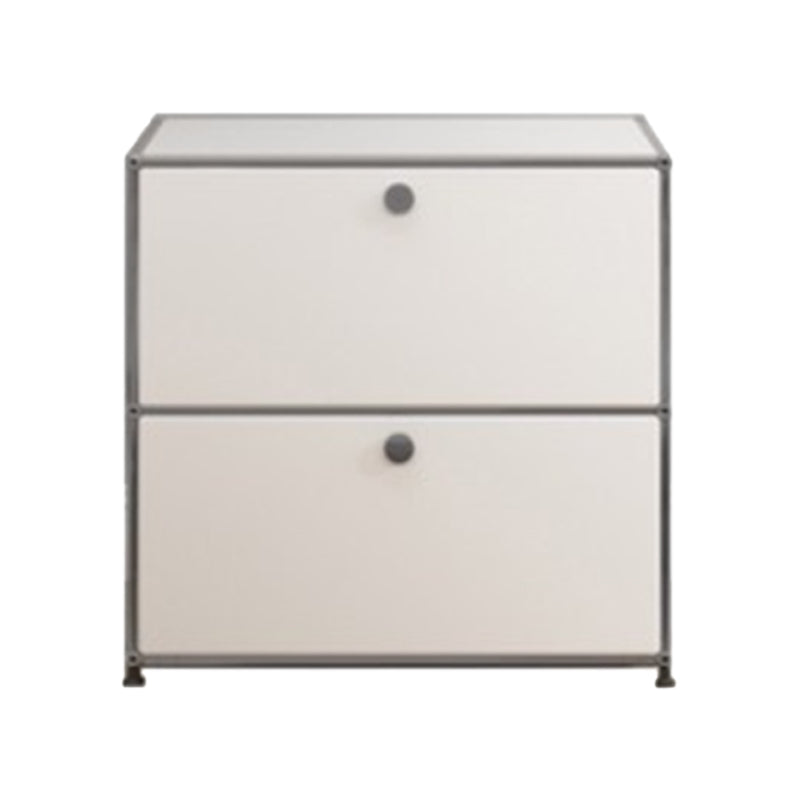 Contemporary Style Stainless Steel Sideboard White Storage Sideboard