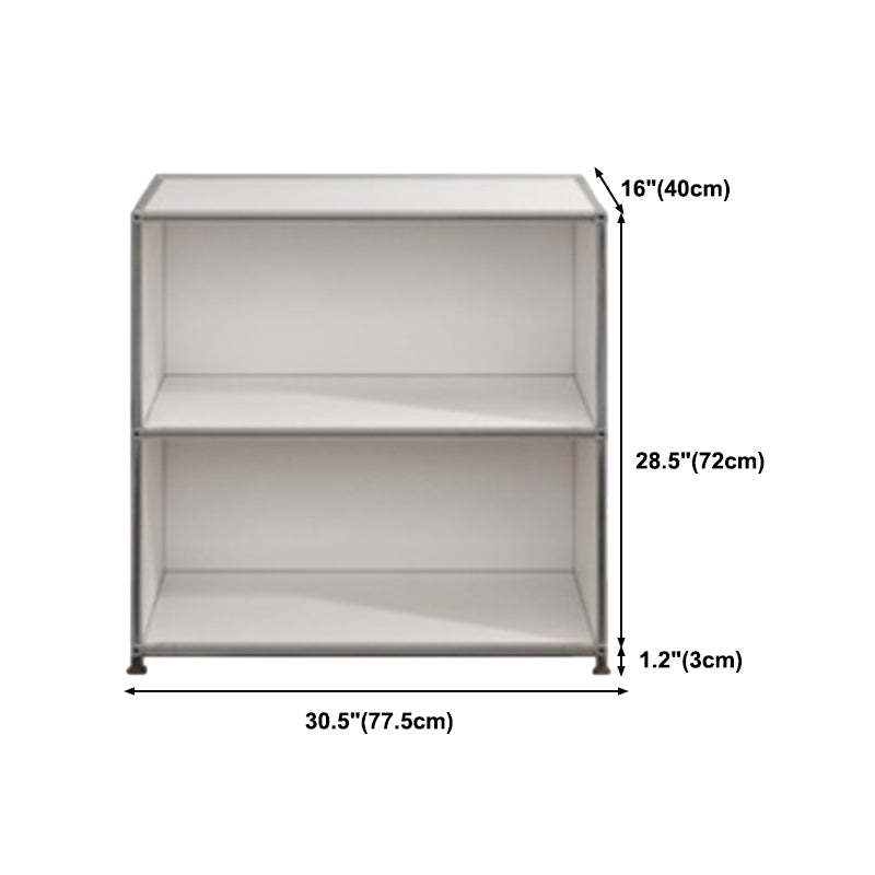 Contemporary Style Stainless Steel Sideboard White Storage Sideboard