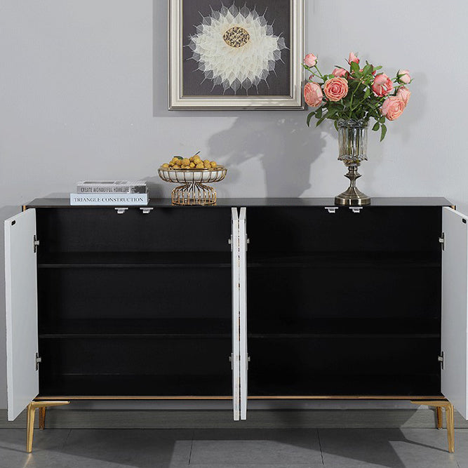 Glam Sideboard Engineered Wood Sideboard with Doors for Living Room