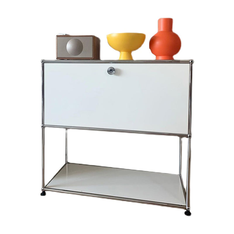 Contemporary Style Sideboard Metal Storage Sideboard for Kitchen