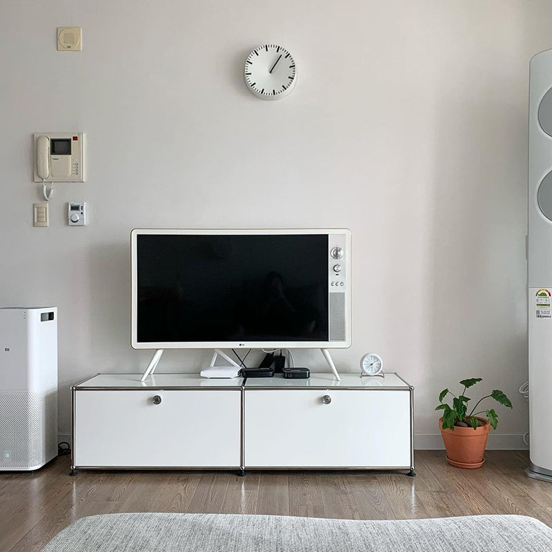 Contemporary Style Sideboard Metal Storage Sideboard for Kitchen