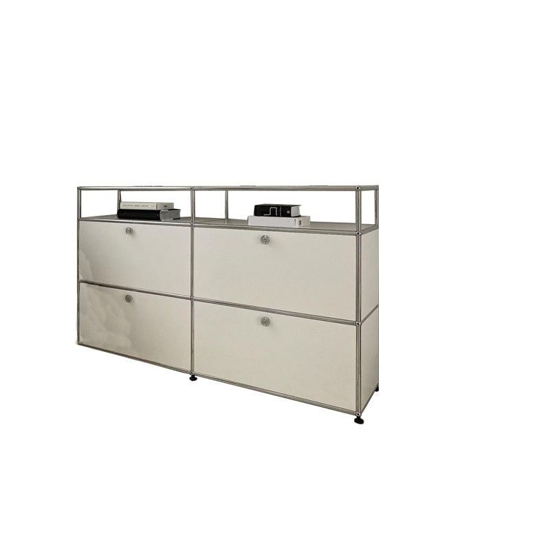 Contemporary Style Sideboard Metal Storage Sideboard for Kitchen