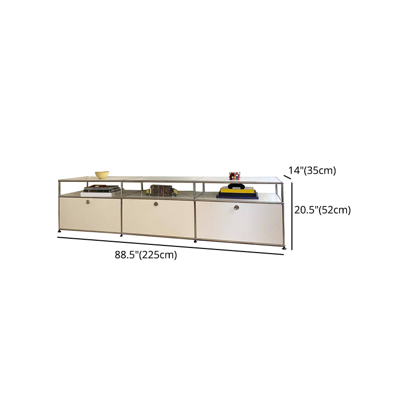 Contemporary Style Sideboard Metal Storage Sideboard for Kitchen