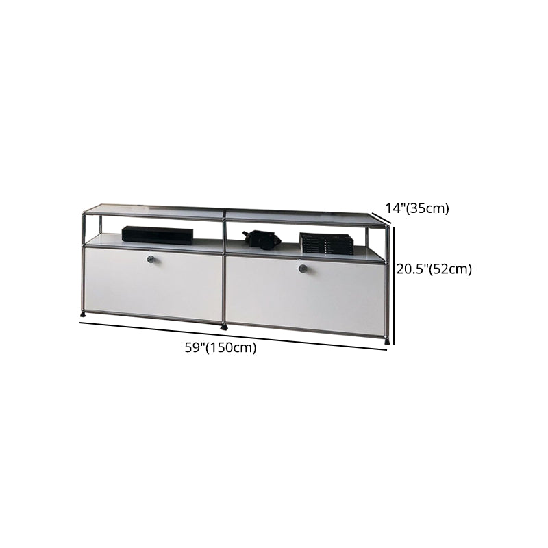 Contemporary Style Sideboard Metal Storage Sideboard for Kitchen