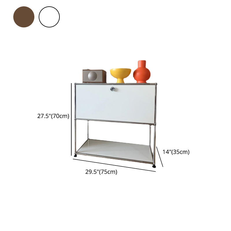 Contemporary Style Sideboard Metal Storage Sideboard for Kitchen