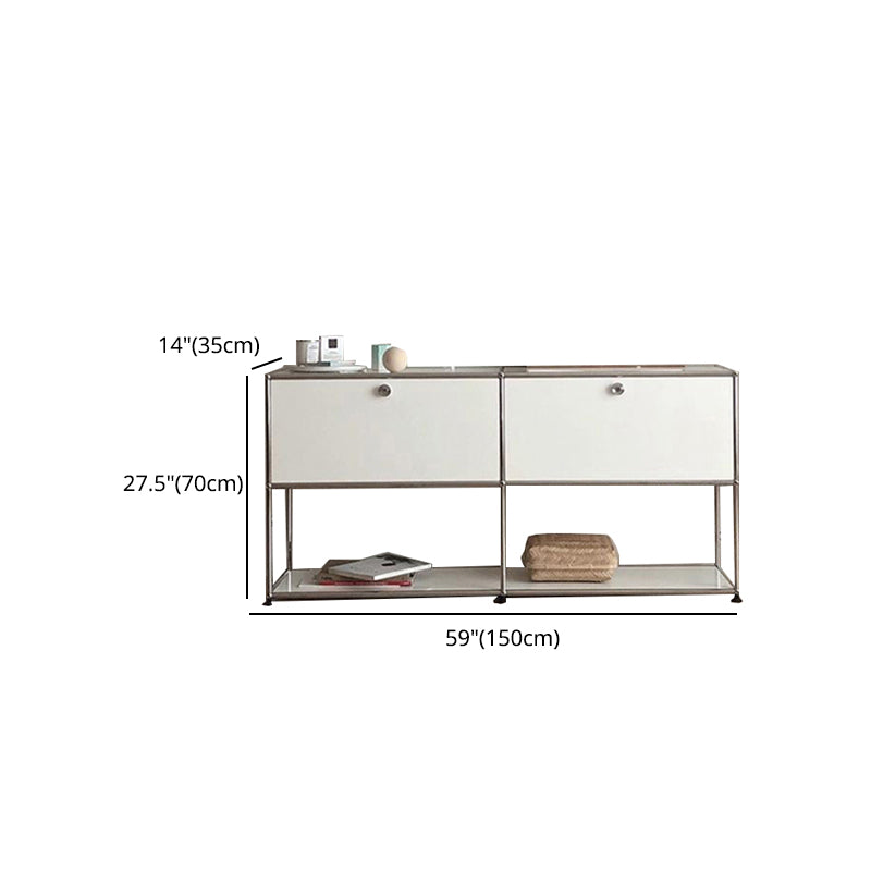 Contemporary Style Sideboard Metal Storage Sideboard for Kitchen