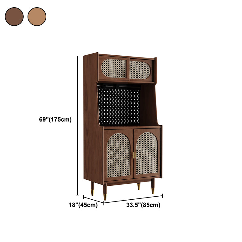 69" H Modern Style Sideboard Solid Wood Dining Server in 2 Colors