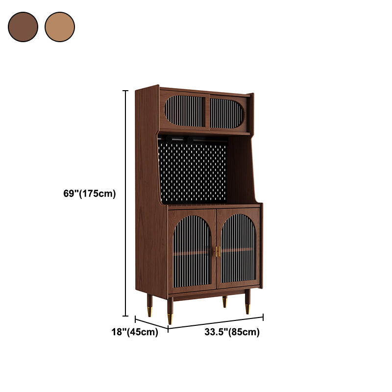 69" H Modern Style Sideboard Solid Wood Dining Server in 2 Colors