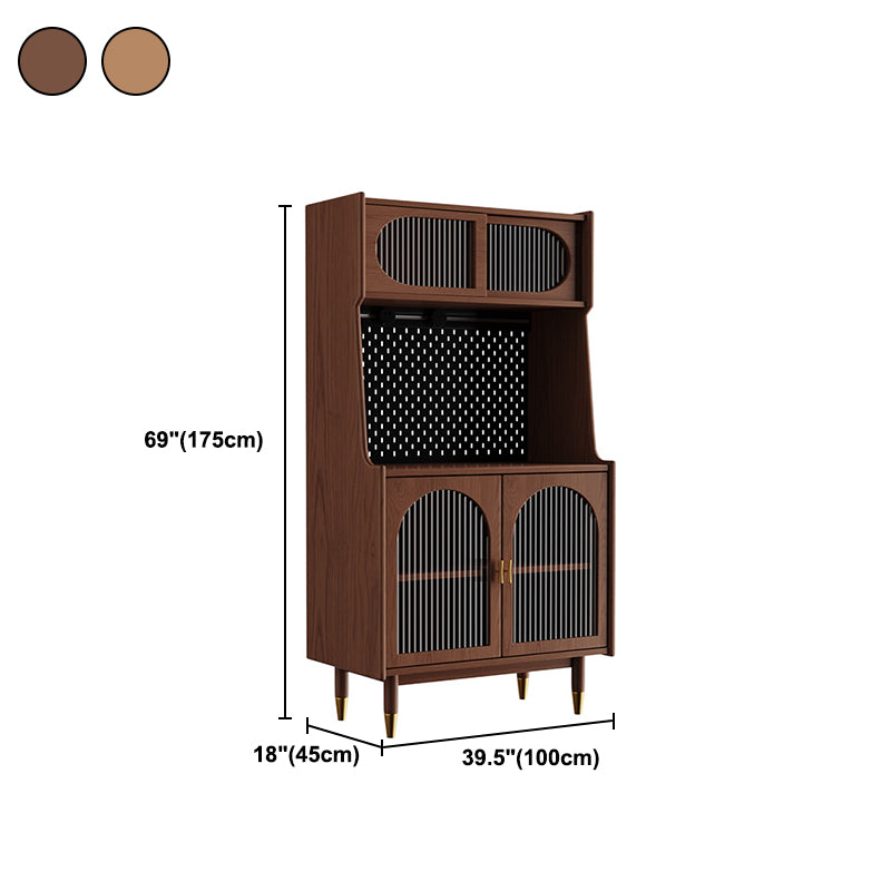 69" H Modern Style Sideboard Solid Wood Dining Server in 2 Colors