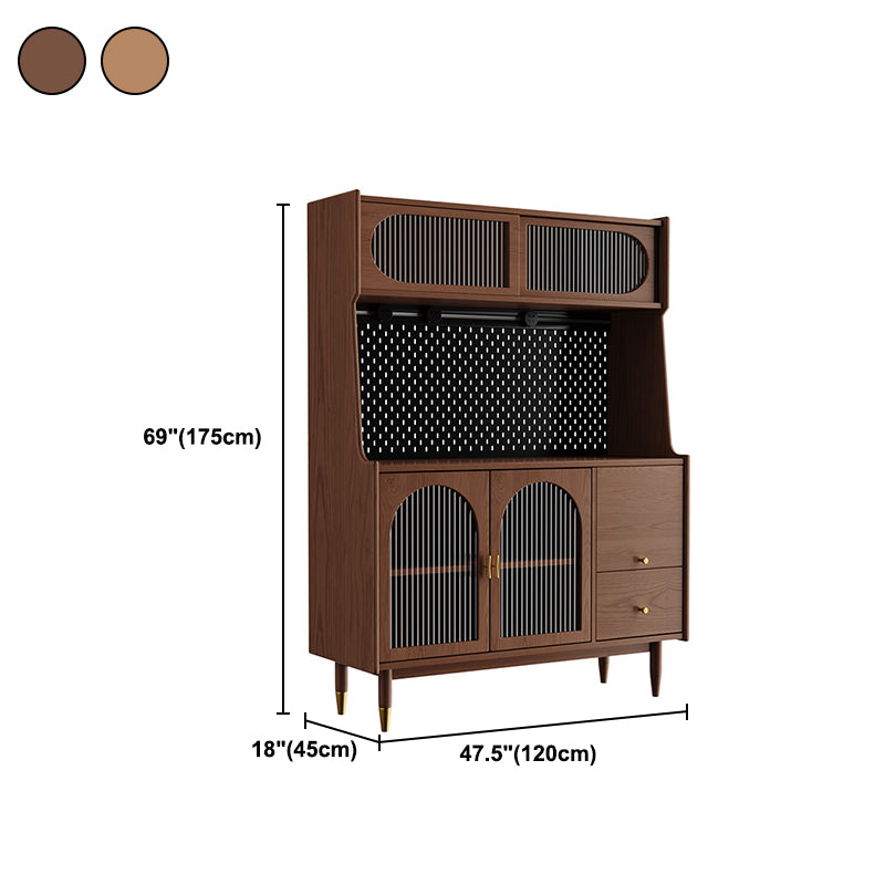 69" H Modern Style Sideboard Solid Wood Dining Server in 2 Colors