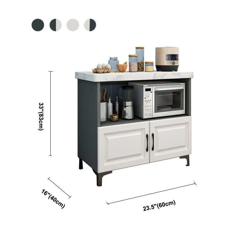 Modern Style Marble Sideboard Dining Room Server with 2 / 3 Doors