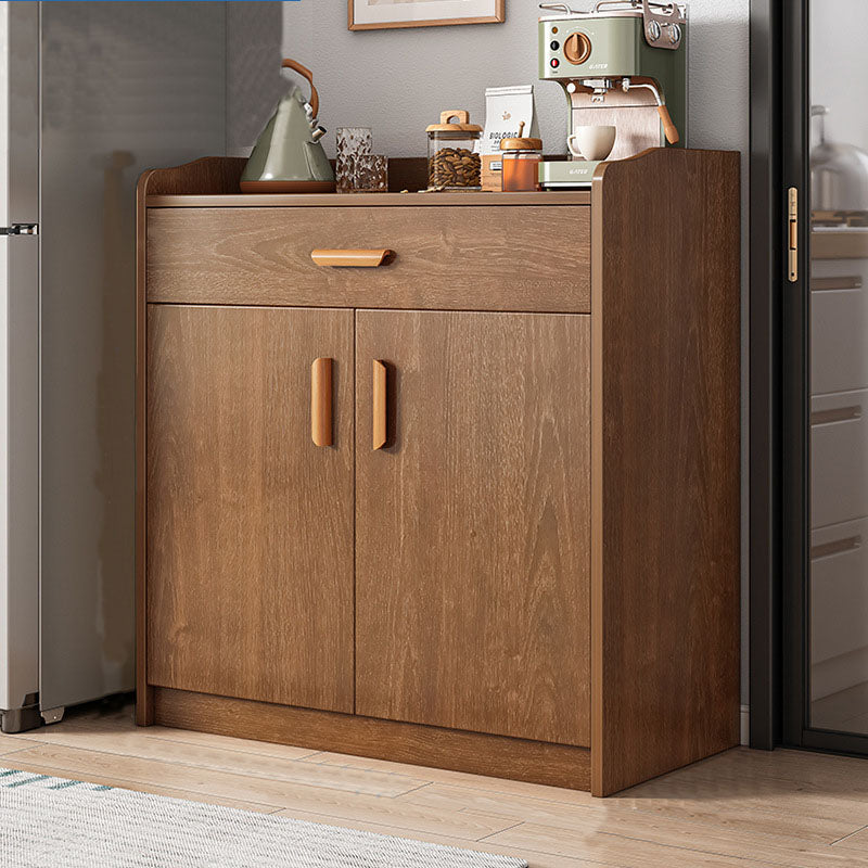 Modern Style Sideboard Wooden Dining Server with Drawer and Doors