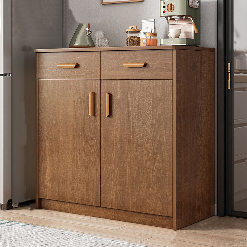 Modern Style Sideboard Wooden Dining Server with Drawer and Doors