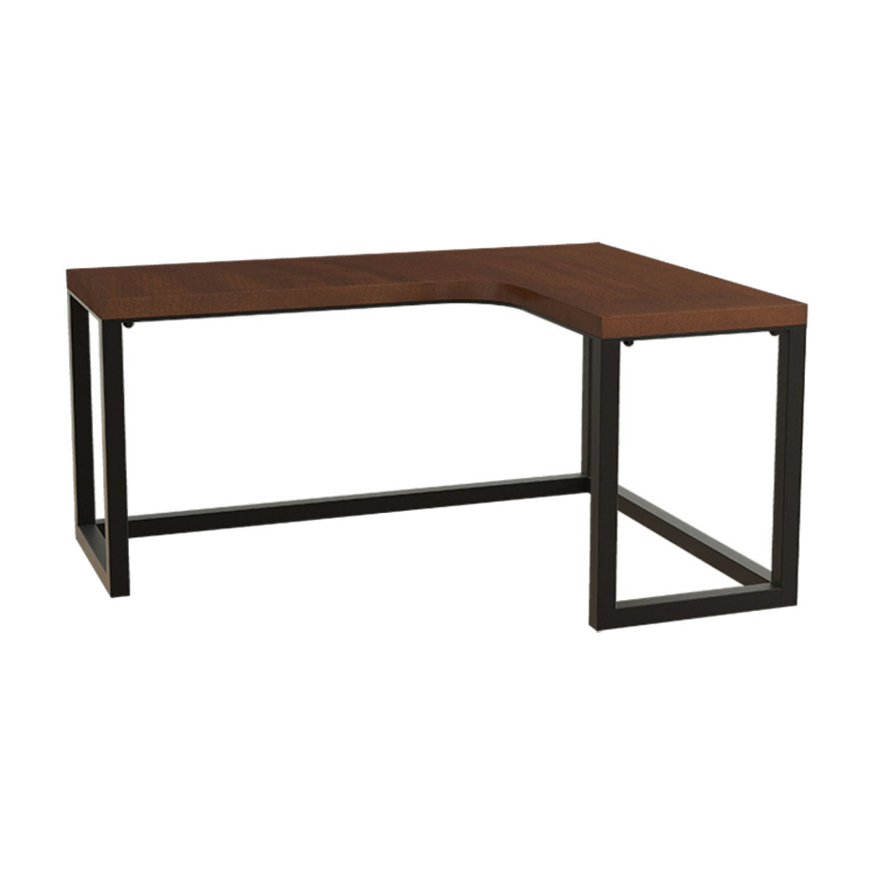 Solid Pinewood Home Writing Table Industrial L-Shape Office Table