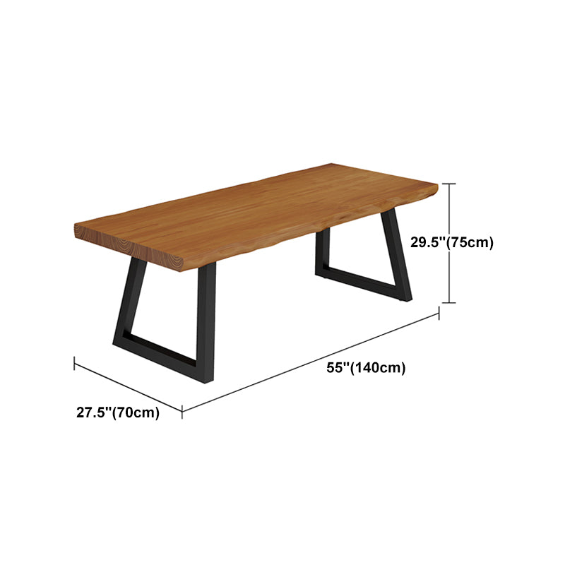 Modern Brown Top Office Desk Solid Wood Home Writing Desk for Office