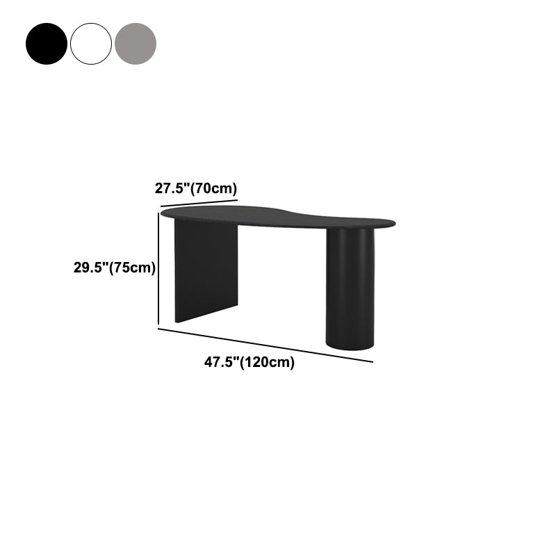 Solid Wood Industrial Office Desk Free Form Fixed Writing Table