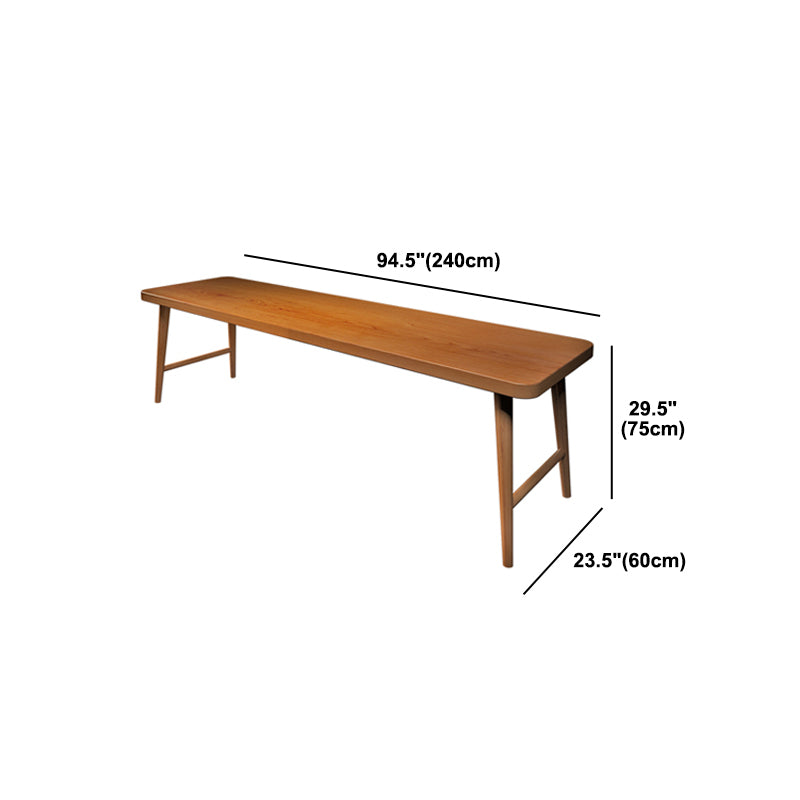 Rectangular Home Writing Desk Solid Wood H-Shape Office Desk