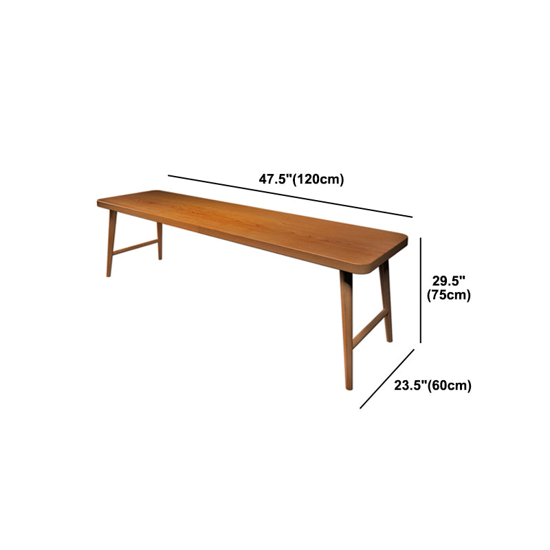 Rectangular Home Writing Desk Solid Wood H-Shape Office Desk