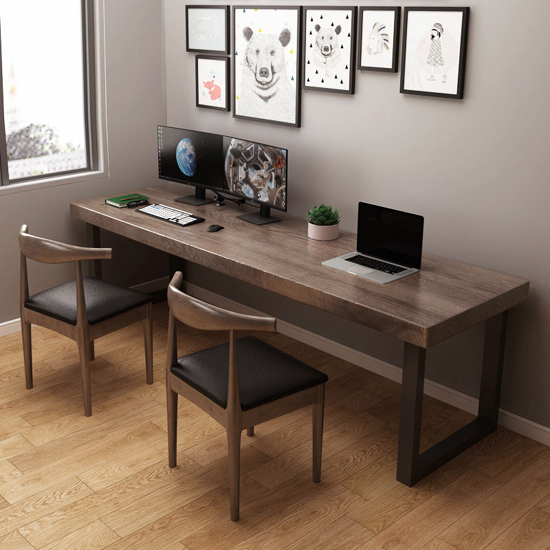 Rectangular Home Office Writing Desk Contemporary Solid Wood Office Desk