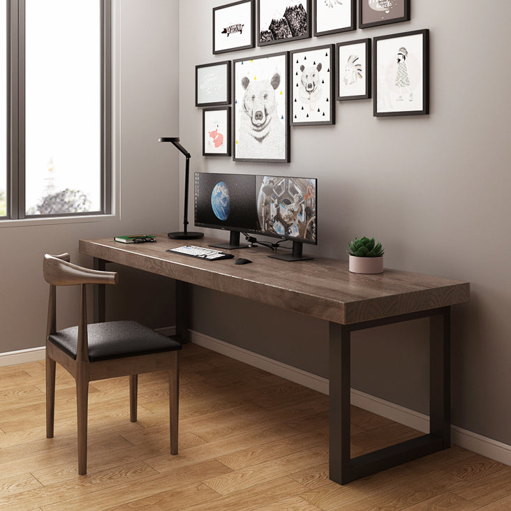 Rectangular Home Office Writing Desk Contemporary Solid Wood Office Desk