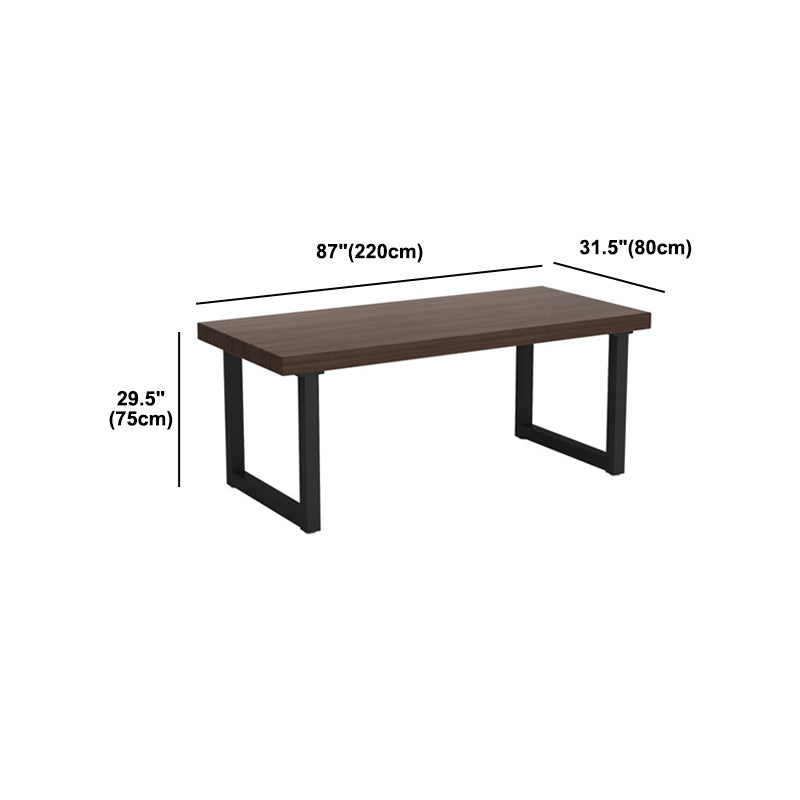 Rectangular Home Office Writing Desk Contemporary Solid Wood Office Desk