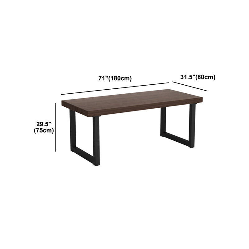 Rectangular Home Office Writing Desk Contemporary Solid Wood Office Desk