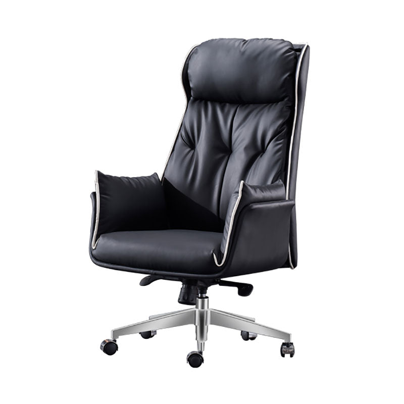 Modern Leather Executive Chair Tilt Mechanism High Back Office Chair