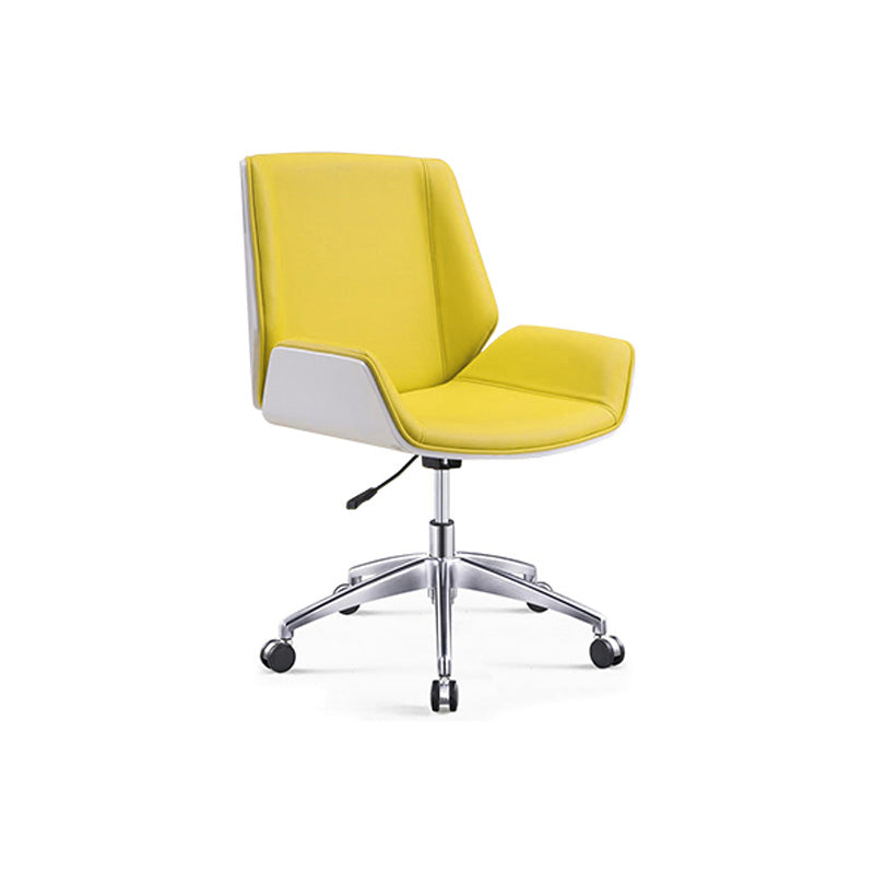 Contemporary Ergonomic Conference Chair Faux Leather Office Chair for Home Office